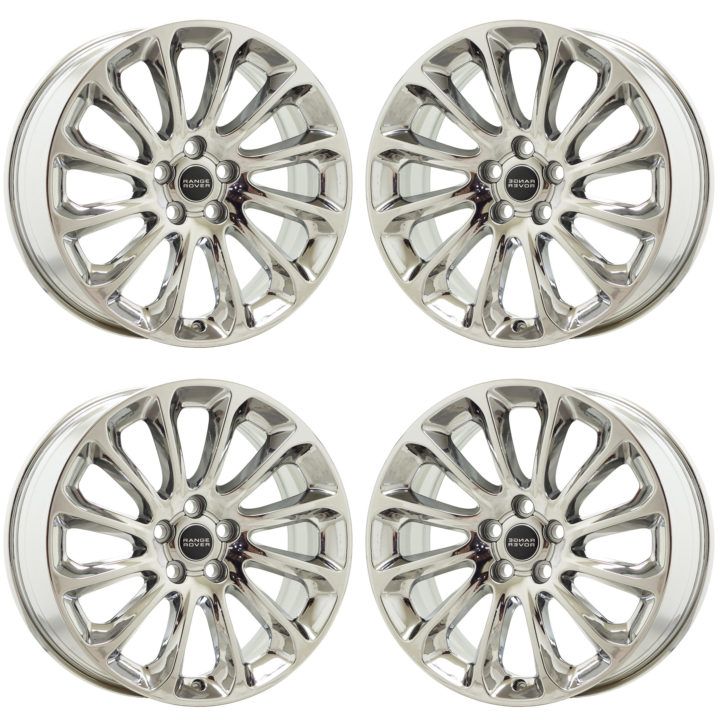 20" Land Rover Range Rover Bright Chrome wheels rims Factory OEM set 72317
